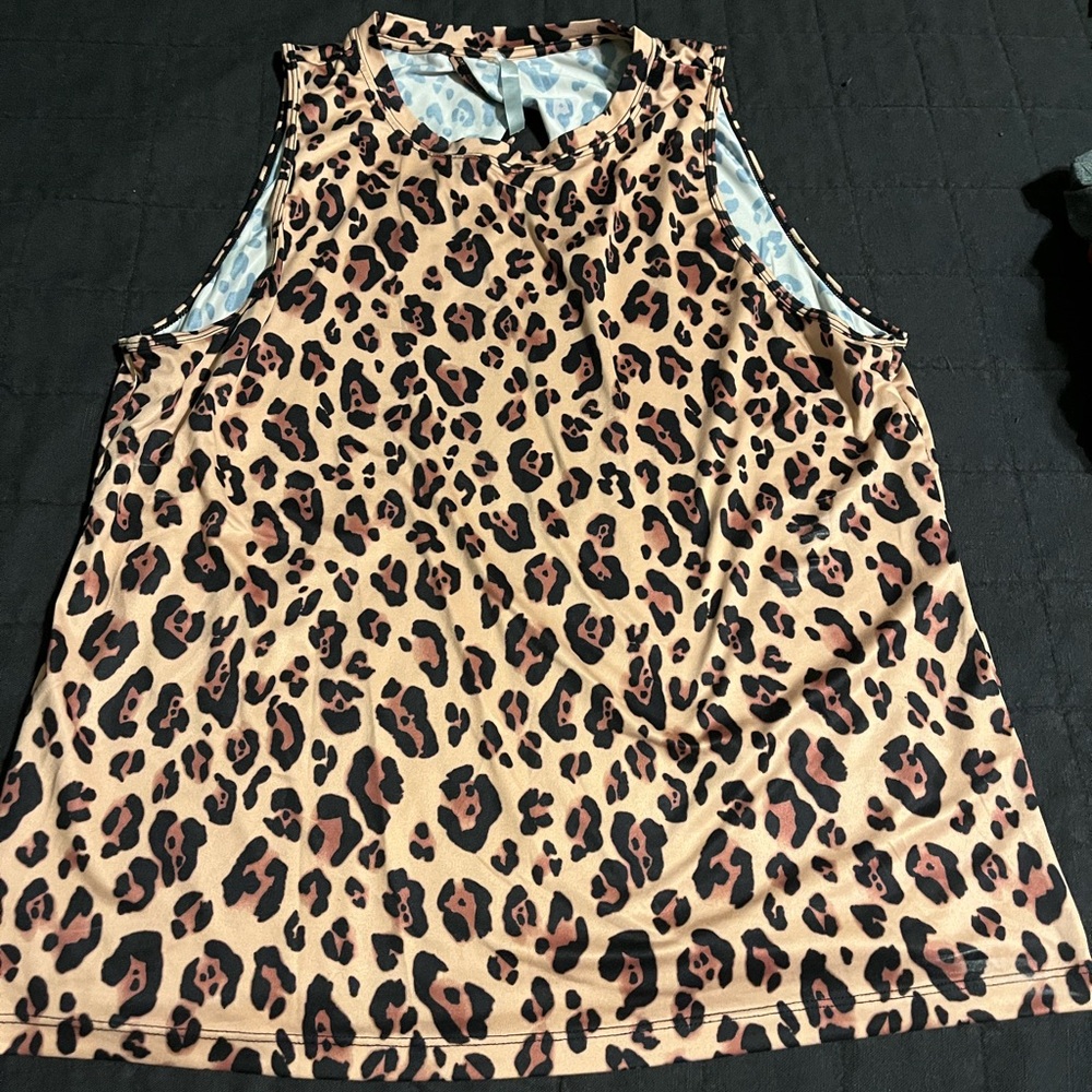 Fabletics Leopard Print Sleeveless Top